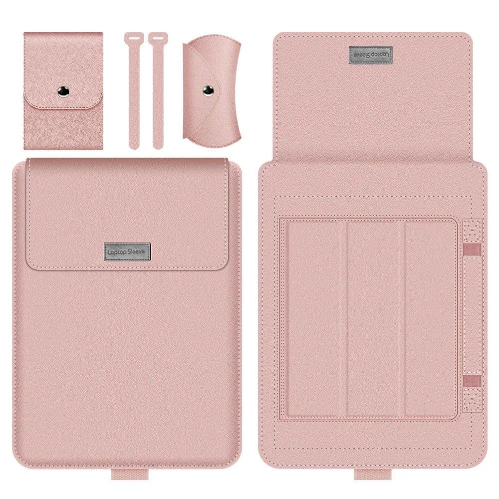 image-Pu Leather Laptop Sleeve Bag Case For Macbook Air Pro 13 14 16 M3 M2 M1 Notebook Cover For Huawei Dell HP ASUS Lenovo 15 17 Inch