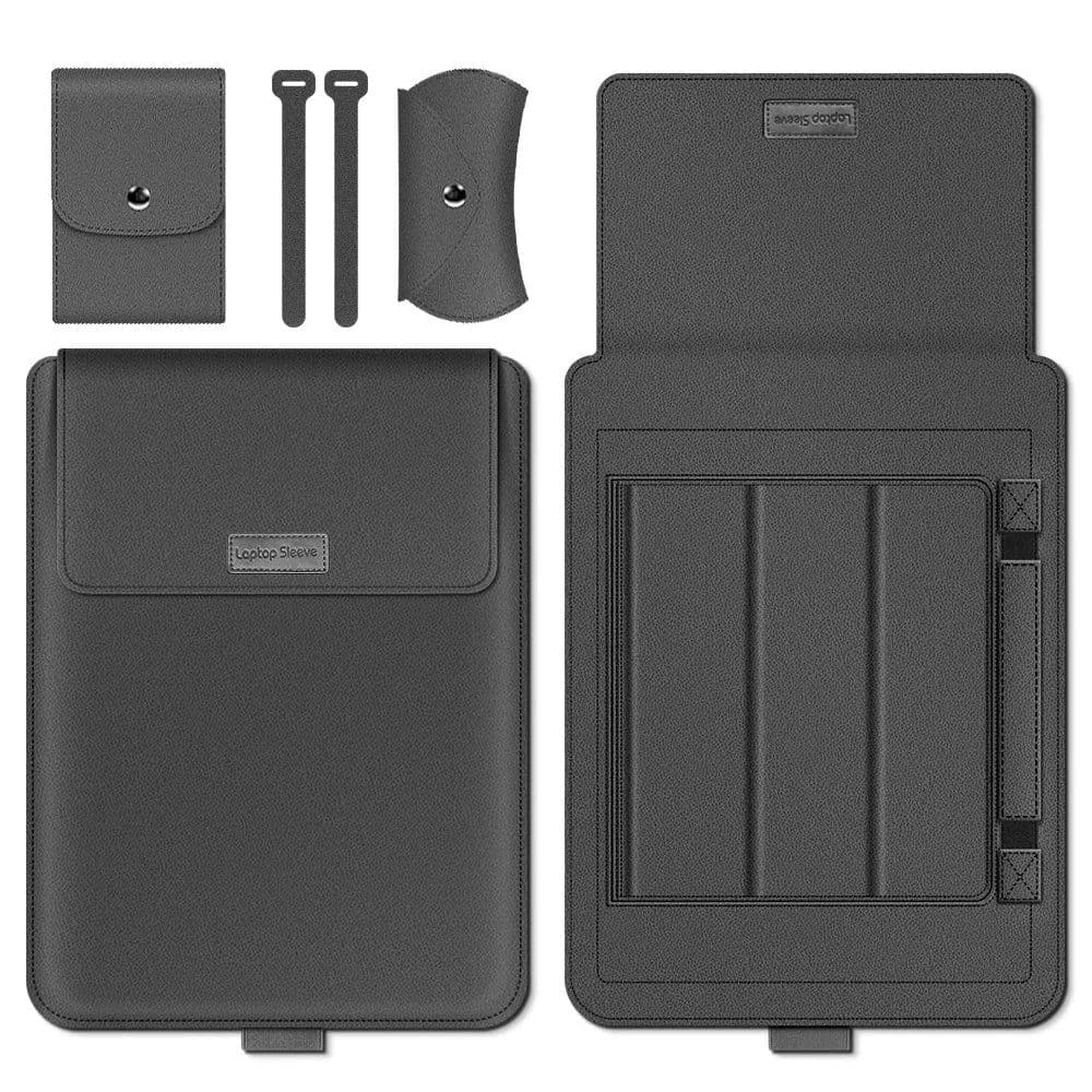 image-Pu Leather Laptop Sleeve Bag Case For Macbook Air Pro 13 14 16 M3 M2 M1 Notebook Cover For Huawei Dell HP ASUS Lenovo 15 17 Inch