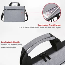 image-13.3 14 15.6 inch Ultra Thin Laptop Handbag Sleeve Case Notebook Cover Pouch Shoulder Bag For Lenovo HP Dell Asus Samsung