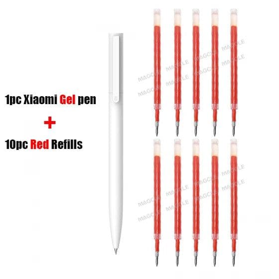 image-Original Xiaomi Mijia Gel Pen MI Pen 0.5mm Signing Pen PREMEC Smooth Switzerland Refill MiKuni Japan Ink (Black/Blue) Best Gift