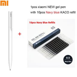 image-Original Xiaomi Mijia Gel Pen MI Pen 0.5mm Signing Pen PREMEC Smooth Switzerland Refill MiKuni Japan Ink (Black/Blue) Best Gift