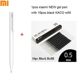 image-Original Xiaomi Mijia Gel Pen MI Pen 0.5mm Signing Pen PREMEC Smooth Switzerland Refill MiKuni Japan Ink (Black/Blue) Best Gift