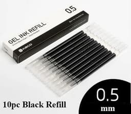 image-Original Xiaomi Mijia Gel Pen MI Pen 0.5mm Signing Pen PREMEC Smooth Switzerland Refill MiKuni Japan Ink (Black/Blue) Best Gift