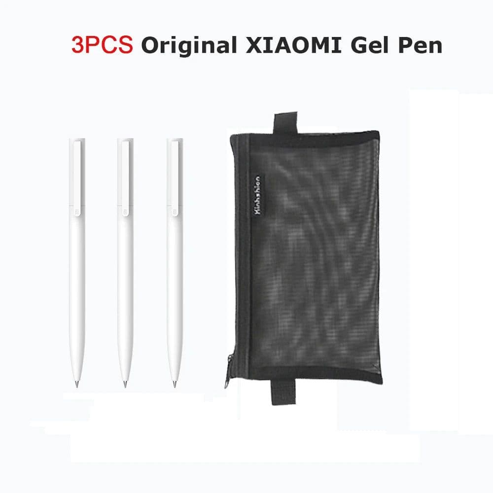 image-Original Xiaomi Mijia Gel Pen MI Pen 0.5mm Signing Pen PREMEC Smooth Switzerland Refill MiKuni Japan Ink (Black/Blue) Best Gift