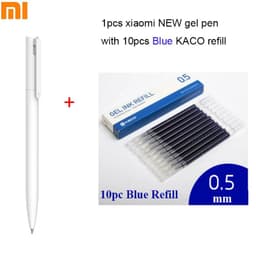 image-Original Xiaomi Mijia Gel Pen MI Pen 0.5mm Signing Pen PREMEC Smooth Switzerland Refill MiKuni Japan Ink (Black/Blue) Best Gift