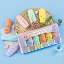 image-6 Pieces /Set Cute Candy Color Highlighter