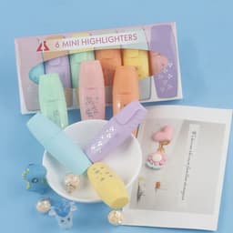 image-6 Pieces /Set Cute Candy Color Highlighter