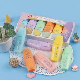 image-6 Pieces /Set Cute Candy Color Highlighter