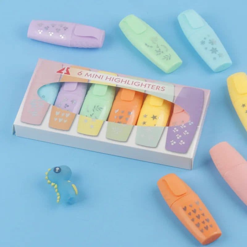 image-6 Pieces /Set Cute Candy Color Highlighter