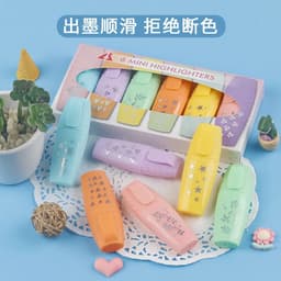image-6 Pieces /Set Cute Candy Color Highlighter