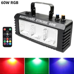 image-ALIEN RGB White DJ Disco Strobe Lights 40W 60W 80W 100W Remote Control Sound Flash Party Wedding Holiday Stage Lighting Effect