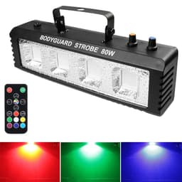 image-ALIEN RGB White DJ Disco Strobe Lights 40W 60W 80W 100W Remote Control Sound Flash Party Wedding Holiday Stage Lighting Effect