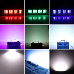 image-ALIEN RGB White DJ Disco Strobe Lights 40W 60W 80W 100W Remote Control Sound Flash Party Wedding Holiday Stage Lighting Effect