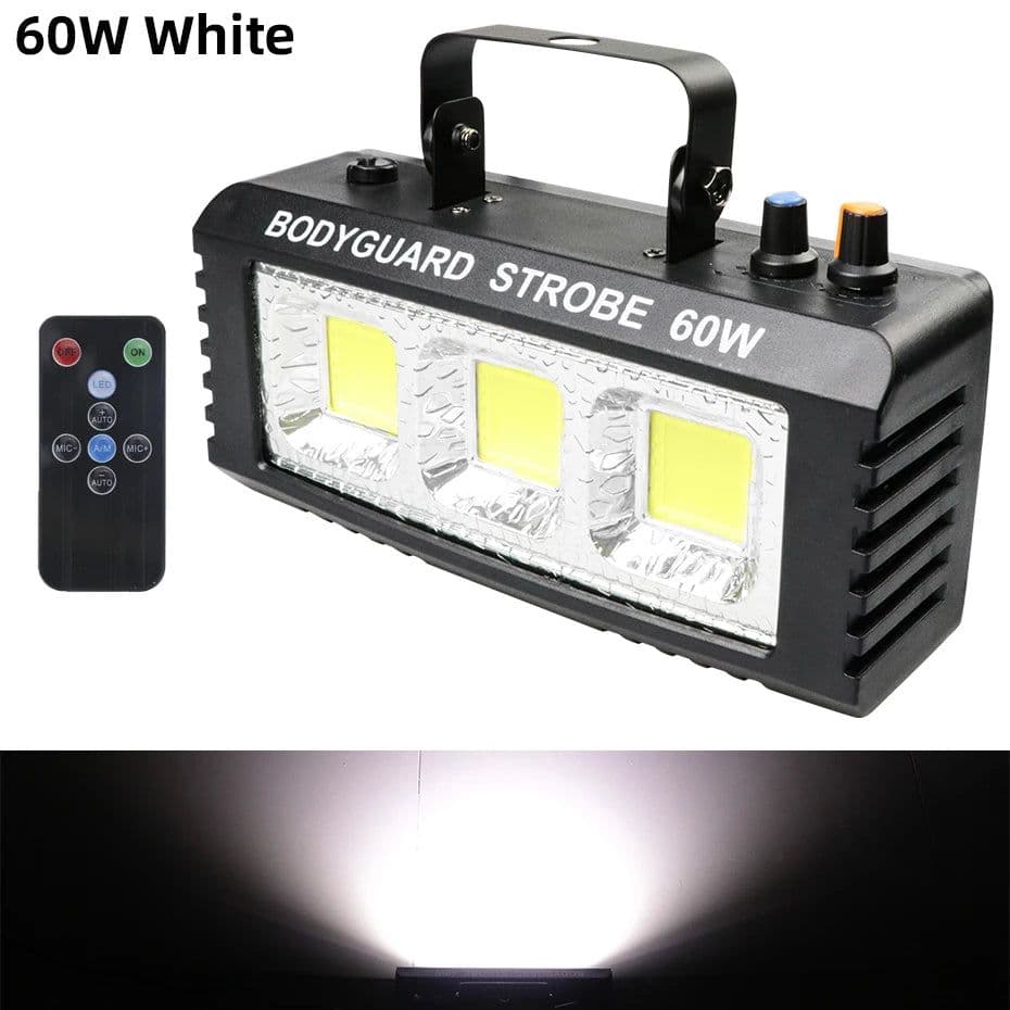 image-ALIEN RGB White DJ Disco Strobe Lights 40W 60W 80W 100W Remote Control Sound Flash Party Wedding Holiday Stage Lighting Effect
