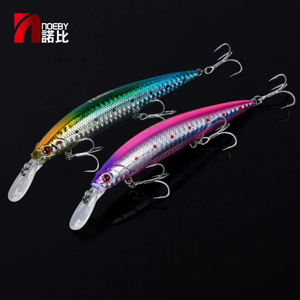 image-NOEBY Sinking Minnow Fishing Lures 110mm 32g Wobblers Jerkbait Artificial Hard Bait Sea Bass Saltwater Tackle Fishing Lure