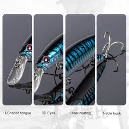 image-NOEBY Sinking Minnow Fishing Lures 110mm 32g Wobblers Jerkbait Artificial Hard Bait Sea Bass Saltwater Tackle Fishing Lure