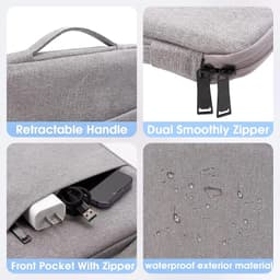 image-Laptop Bag for M2 Air 15 2023 13.3 15 15.6 inch Waterproof Handbag for MacBook Air 13 Case for Xiaomi Lenovo Huawei Dell HP Bag
