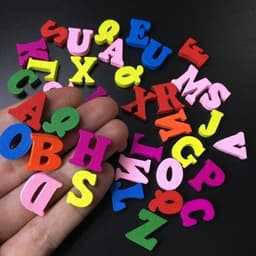 image-100Pcs Wooden Number English Alphabets Baby Early Education Learning Tool Scrapbooking Wood DIY Letters Craft Decoration
