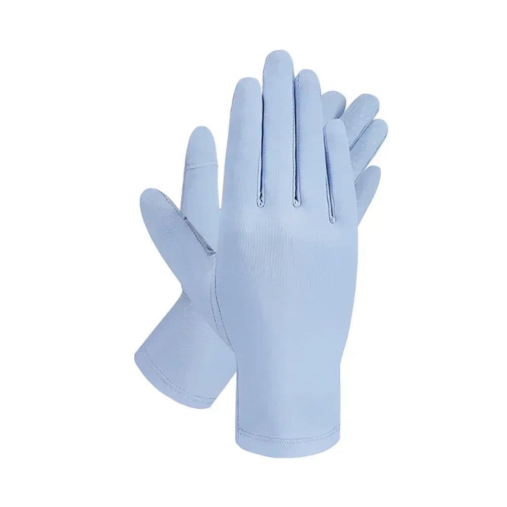 image-OhSunny Summer Light Breathable Sunscreen Driving Gloves New Tech Ceramic Fabric UPF 2000+ Anti UV Slip For Outdoor Cycling