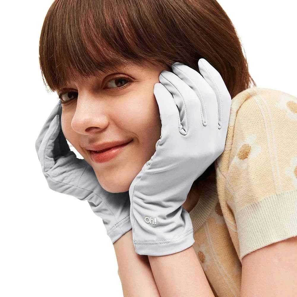 image-OhSunny Summer Light Breathable Sunscreen Driving Gloves New Tech Ceramic Fabric UPF 2000+ Anti UV Slip For Outdoor Cycling