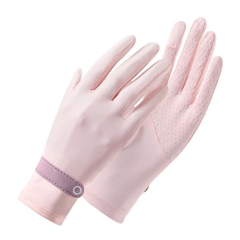 image-OhSunny Summer Light Breathable Sunscreen Driving Gloves New Tech Ceramic Fabric UPF 2000+ Anti UV Slip For Outdoor Cycling