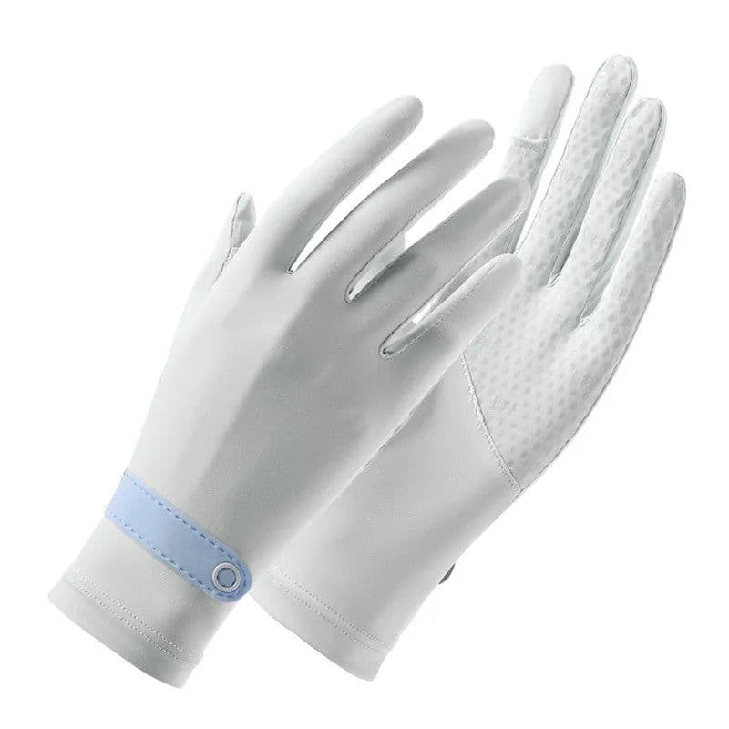 image-OhSunny Summer Light Breathable Sunscreen Driving Gloves New Tech Ceramic Fabric UPF 2000+ Anti UV Slip For Outdoor Cycling