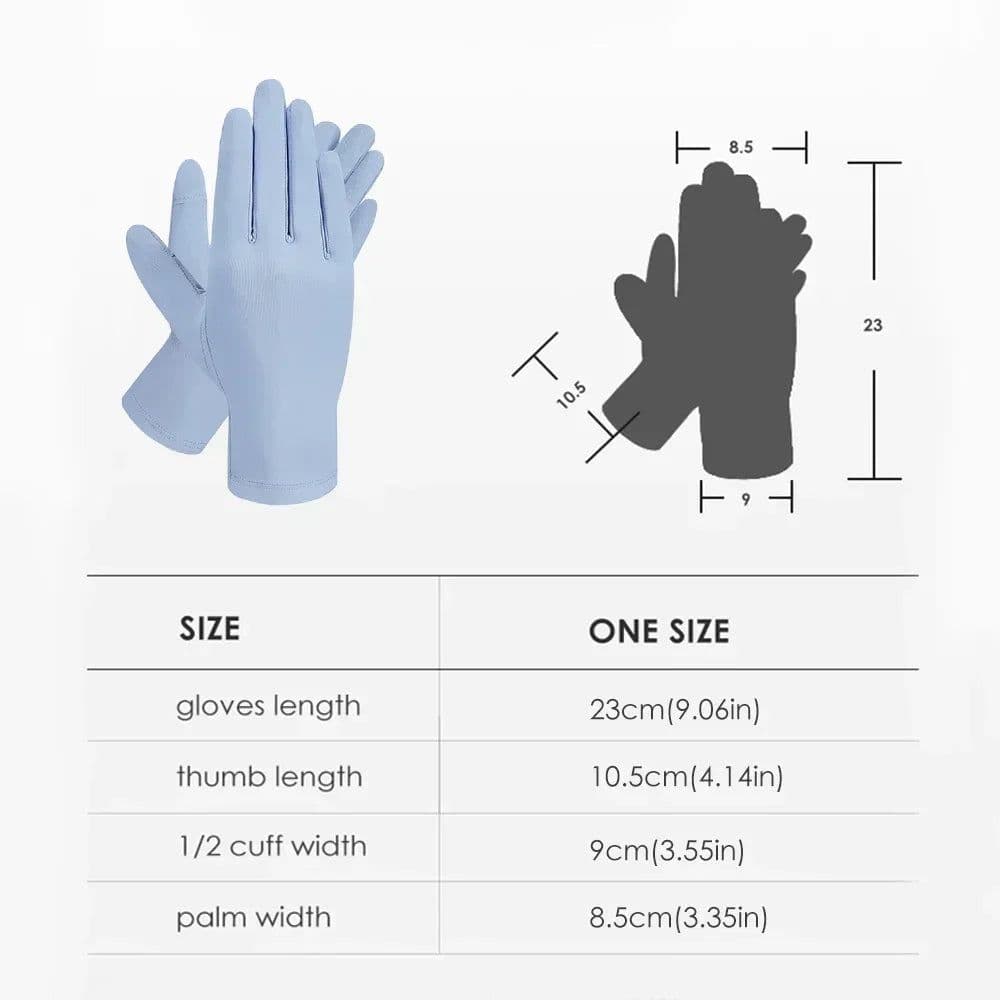 image-OhSunny Summer Light Breathable Sunscreen Driving Gloves New Tech Ceramic Fabric UPF 2000+ Anti UV Slip For Outdoor Cycling