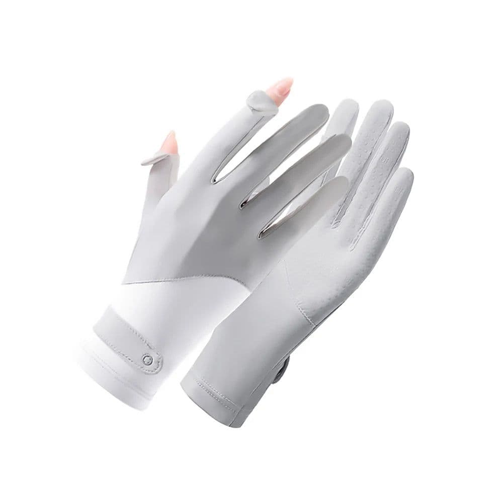 image-OhSunny Summer Light Breathable Sunscreen Driving Gloves New Tech Ceramic Fabric UPF 2000+ Anti UV Slip For Outdoor Cycling