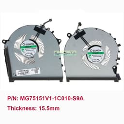 image-TPN-C144 Computer CPU GPU Cooling Fans For HP OMEN 17-CB 17-CB0066TX RTX2080 PC Cooler Fan L62866 L62864 L57367-001 MG75151V1