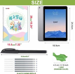 image-260mmx186mm Reusable Writing Paste Calligraphy Groove Copybook For Kids Word Magic Book English Calligraphic Letter Practice Toy