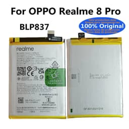 image-100% Original BLP837 4500mAh New Battery For OPPO Realme 8 Pro 8Pro High Quality Rechargeable Phone Batteries