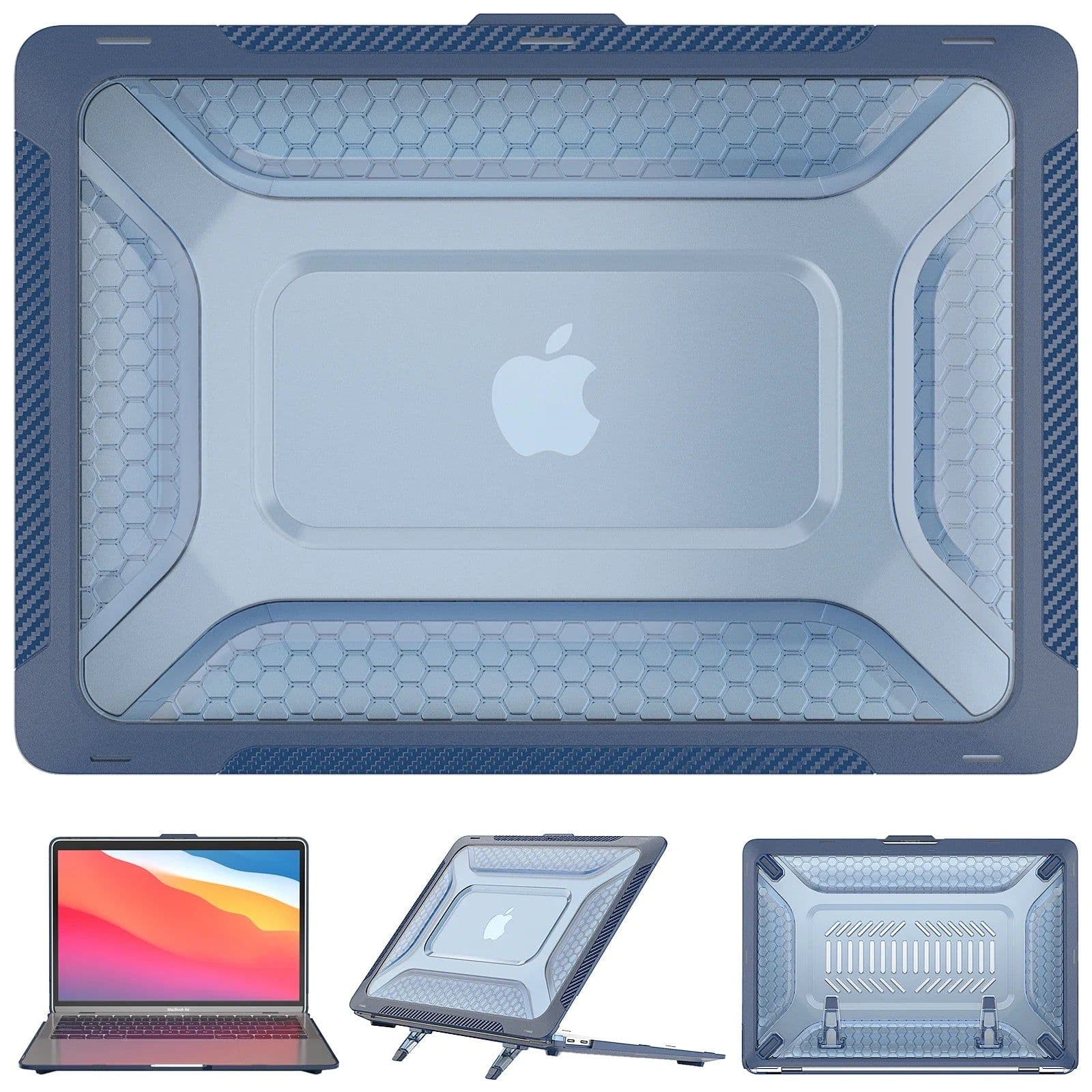 image-For Macbook Pro 13 Inch A2338 M2 M1 Laptop Replace Cover A2289 A2159 A1706 A1989 A1708 MAC Military Shockproof Protective Cases