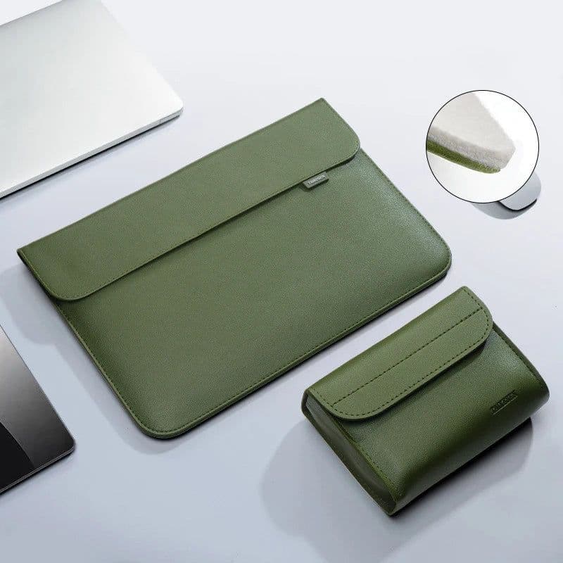 image-Pu Leather Laptop Bag Sleeve Bag Case For Macbook Air Pro 13 16 Notebook Cover For Xiaomi Huawei Dell HP ASUS 14 15.4 15.6 inch