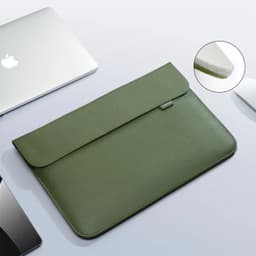 image-Pu Leather Laptop Bag Sleeve Bag Case For Macbook Air Pro 13 16 Notebook Cover For Xiaomi Huawei Dell HP ASUS 14 15.4 15.6 inch