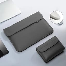 image-Pu Leather Laptop Bag Sleeve Bag Case For Macbook Air Pro 13 16 Notebook Cover For Xiaomi Huawei Dell HP ASUS 14 15.4 15.6 inch