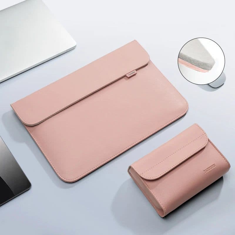 image-Pu Leather Laptop Bag Sleeve Bag Case For Macbook Air Pro 13 16 Notebook Cover For Xiaomi Huawei Dell HP ASUS 14 15.4 15.6 inch