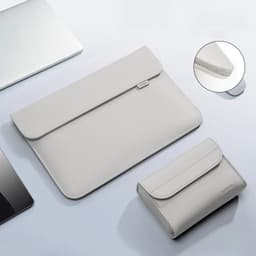 image-Pu Leather Laptop Bag Sleeve Bag Case For Macbook Air Pro 13 16 Notebook Cover For Xiaomi Huawei Dell HP ASUS 14 15.4 15.6 inch