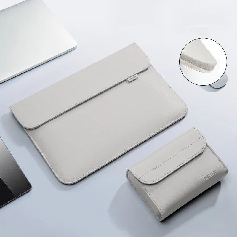 image-Pu Leather Laptop Bag Sleeve Bag Case For Macbook Air Pro 13 16 Notebook Cover For Xiaomi Huawei Dell HP ASUS 14 15.4 15.6 inch