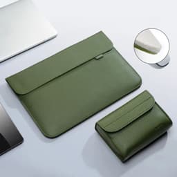 image-Pu Leather Laptop Bag Sleeve Bag Case For Macbook Air Pro 13 16 Notebook Cover For Xiaomi Huawei Dell HP ASUS 14 15.4 15.6 inch