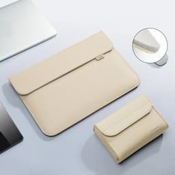image-Pu Leather Laptop Bag Sleeve Bag Case For Macbook Air Pro 13 16 Notebook Cover For Xiaomi Huawei Dell HP ASUS 14 15.4 15.6 inch