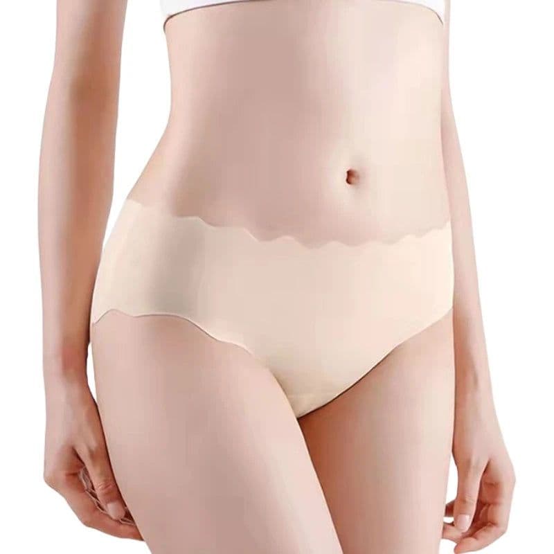 image-4Pcs Set Women's Panties Low Waist Seamless Briefs Ice Silk Female Underpants Ladies Invisible Underwear Lingerie Intimates
