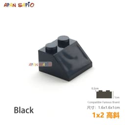 image-20pcs/lot DIY Blocks Building Bricks Bevel 1X2 Educational Assemblage Construction Toys for Children Size Compatible With Brands