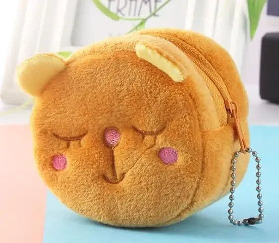 image-Small Cute Soft Zipper Panda Coin Purse Coin Key Bag Female Child Multifunctional Women Frog Wallets Headset Bag Christmas Gift