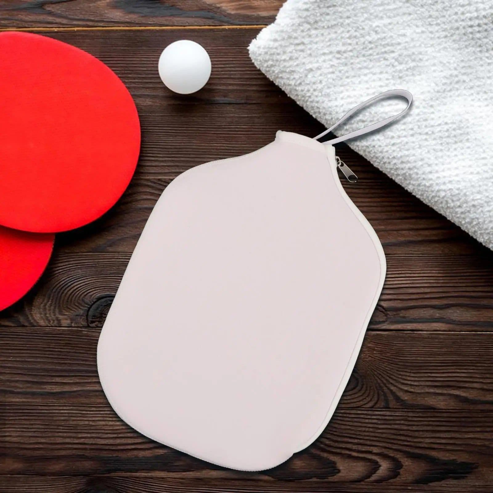image-Pickleball Racket Cover Supplies Protector with Handle Strap Storage Holder Racket Protection for Training Sports Practice Gift