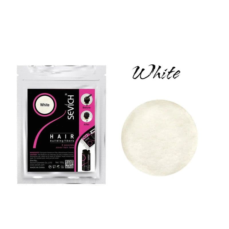 image-Beauty Salon Instant Thickening Hair Fiber Powder Thickening Hair Fibers Building Wig Extensions Refill Black Colors 100g