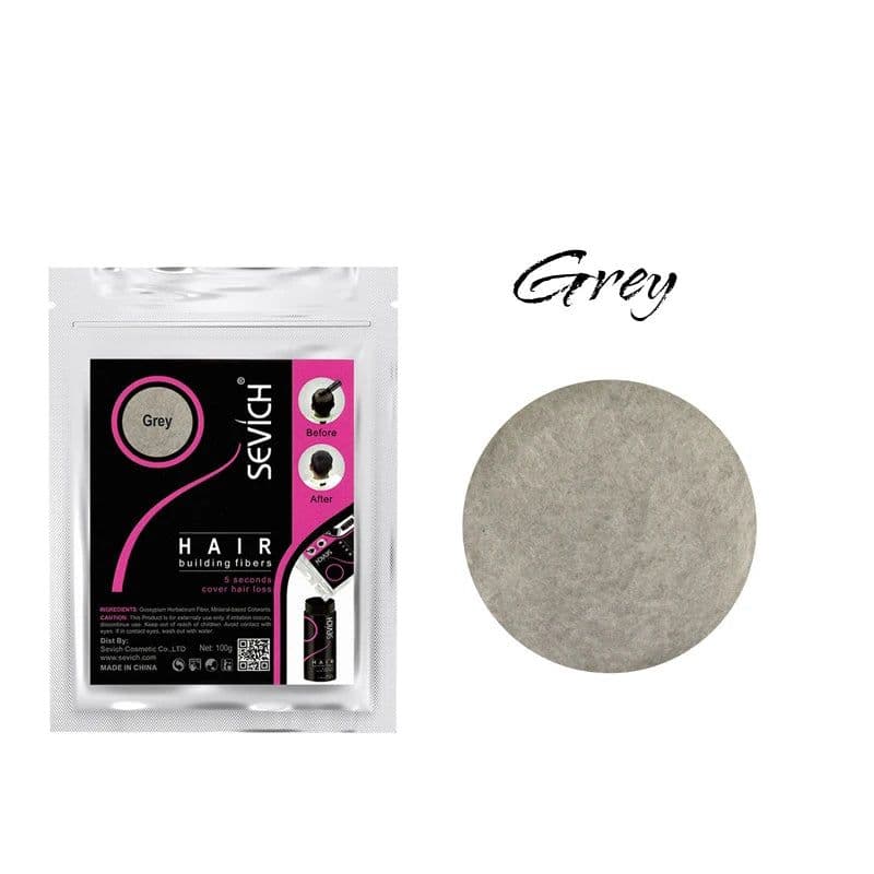 image-Beauty Salon Instant Thickening Hair Fiber Powder Thickening Hair Fibers Building Wig Extensions Refill Black Colors 100g