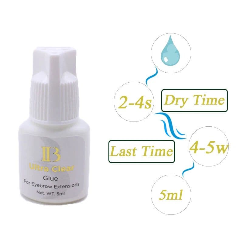 image-Eyelash Extension Glue i-beauty Type 1 bottle IB Ultra super Glue Individual Fast Drying Eyelash Extensions Glue 5ml/bottle Shop