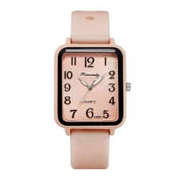 image-Fashion Lady Hot Sales Brands Watches Leisure Rectangle Digital Simple Women Quartz Watch Sports Silicone Strap Ladies Clock