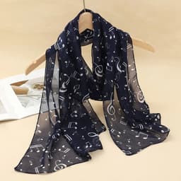 image-New Fashion 50*160cm Leopard Printing Chiffon Georgette Silk Scarf Women Foulard Lotus Leaf Long Shawl Summer Elegant Bandana