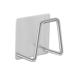 image-Kitchen Stainless Steel Sink Drain Rack Sponge Storage Faucet Holder Soap Drainer Shelf Basket Organizer Bathroom Accessories